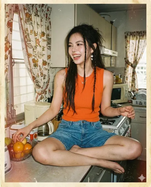 Vintage 90s Kitchen Snapshot
