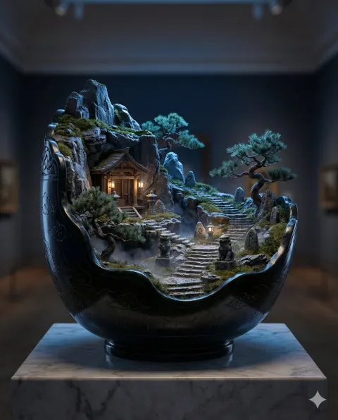 Black Jade Sacred Mountain Masterpiece