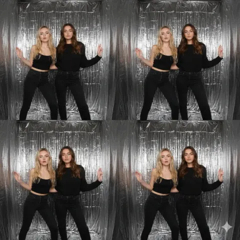 Blue Photo Booth Collage