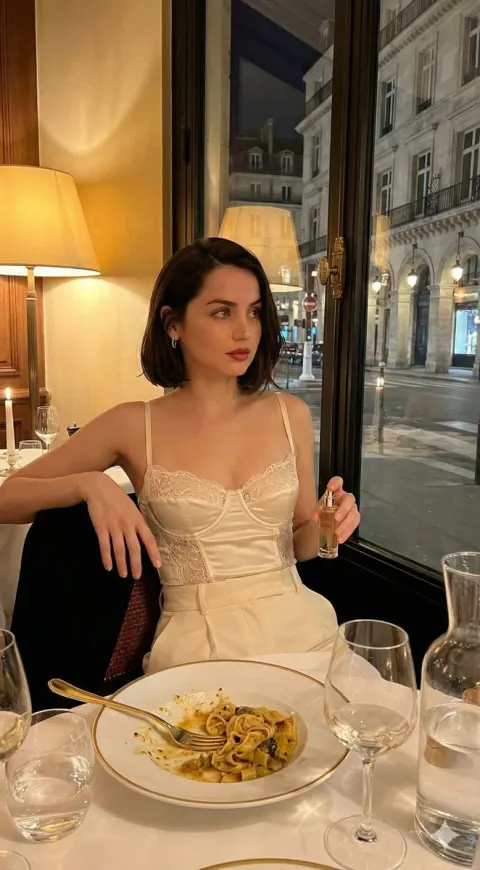 Candlelit Dinner Fashion Portrait