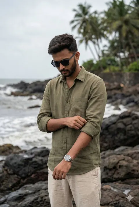Coastal Masculine Lifestyle Portrait