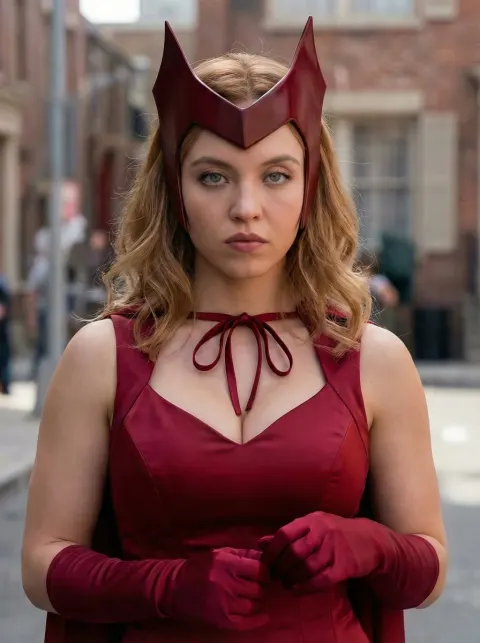 Crimson Queen's Piercing Gaze