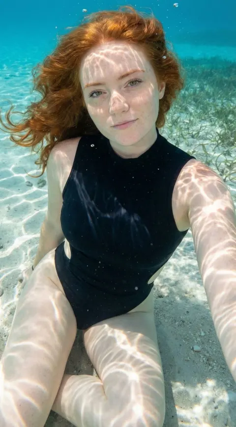 Siren's Gaze: Underwater Allure