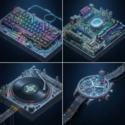 Cyberpunk Everyday Objects Reimagined