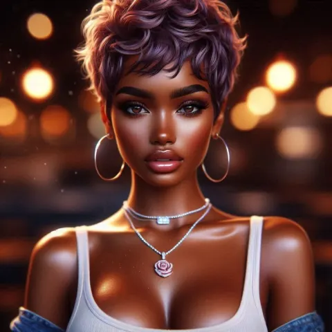 Regal African American Woman Portrait