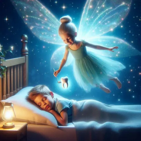 Hyper-Realistic Tooth Fairy Scene