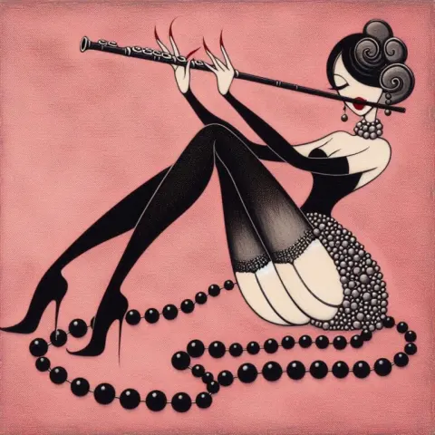 Lady Stocking with Pearl Tail