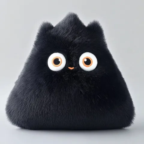 3D Cartoon Tired Triangle Pillow