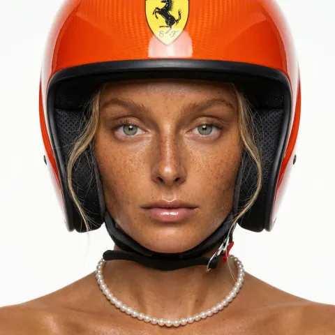 Safety Orange Heiress Portrait