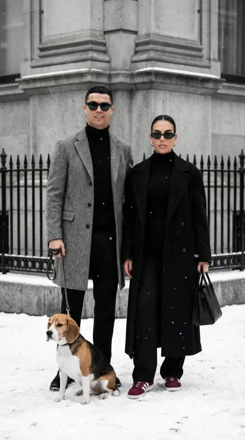 Snow Street Couple Chic