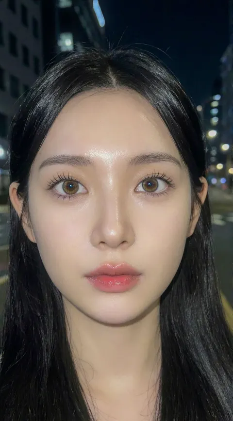 Night Flash Porcelain Doll Portrait