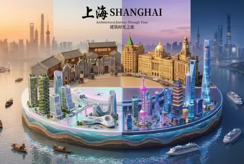 Shanghai Architecture Evolution Miniature