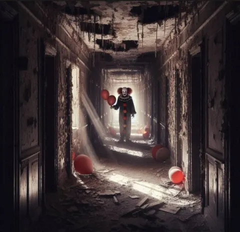 Spooky Clown at Passageway’s End