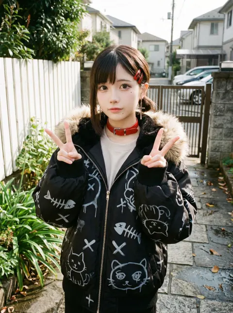 Kobeni Scissor Pose Cosplay