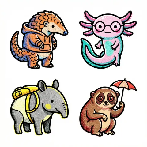 Sanrio Zodiac Tarot Art