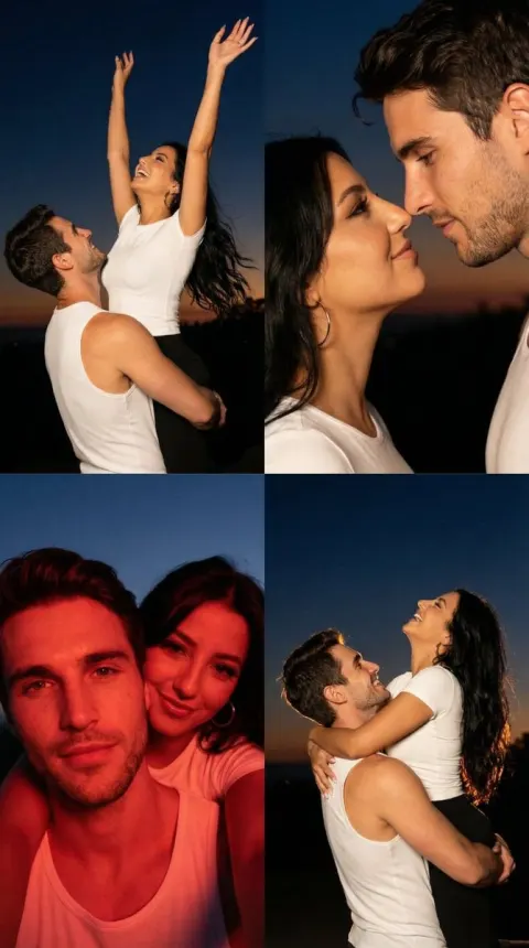 Romantic Night Couple Cinematic Moments