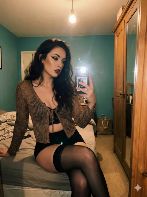Midnight Mirror Selfie Seduction