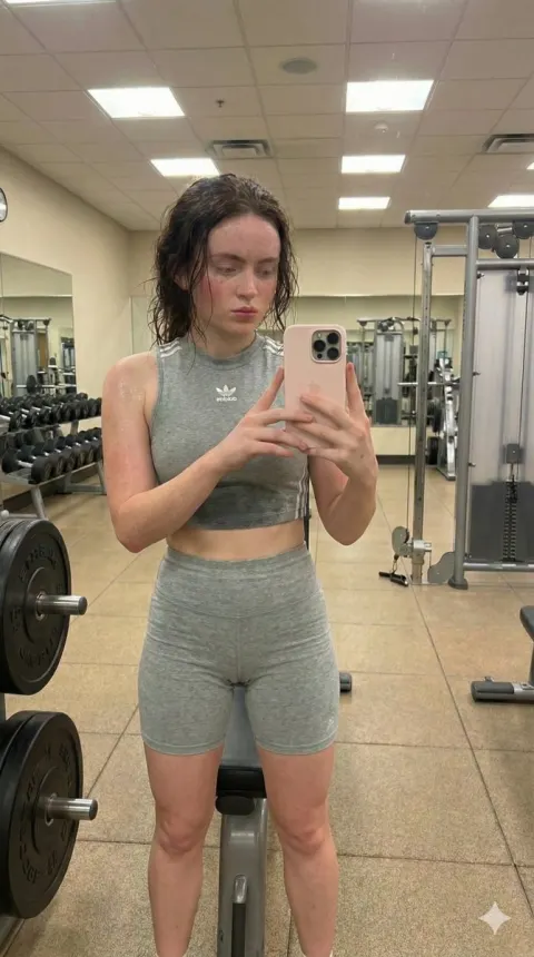 Gym Workout Mirror Selfie