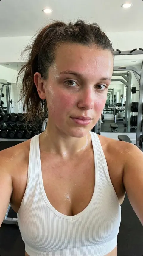 Sweaty Gym Selfie Close-Up