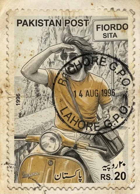 Vintage Pakistan Stamp Generator