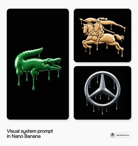Glossy Paint Drip Logo Render