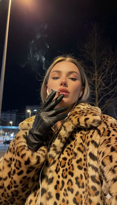 Night Leopard Cool Selfie