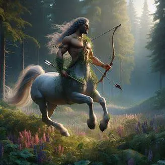 Majestic Centaur in Wildflower Field