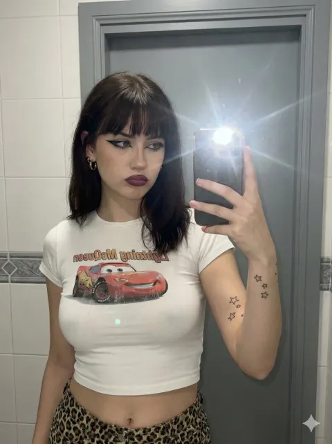 Mirror Selfie Lightning McQueen Tee
