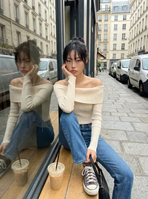 Cafe Window Portrait