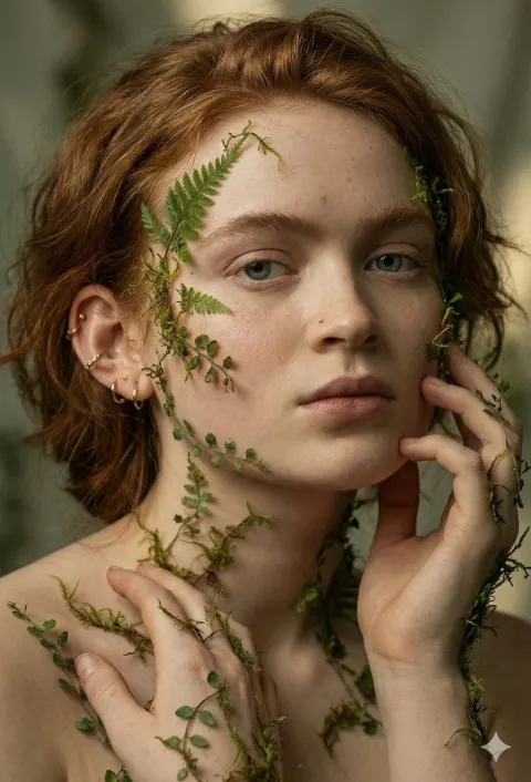 Moss Maiden Cinematic Portrait
