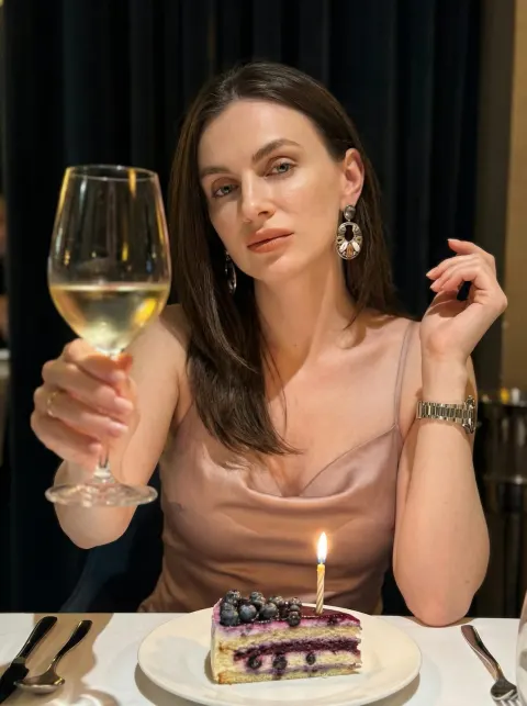 Candlelit Evening Wine Moment