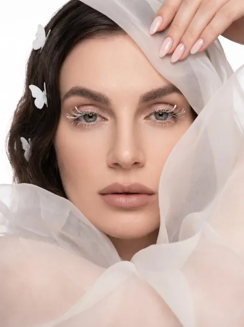 Butterfly Beauty: Ethereal Organza Portrait