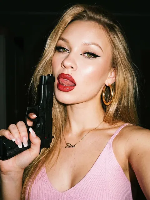 Y2K Glam Night Selfie with Flash