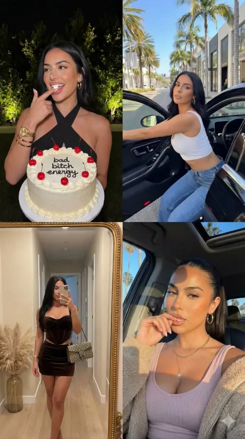 Glamorous Influencer Lifestyle Collage