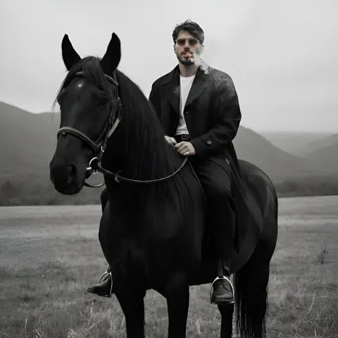 Gangster Horseman Portrait