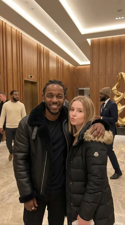 Kendrick Lamar Smiling in Hotel