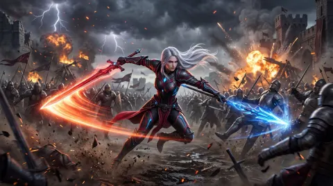 Jo Silver-Haired War Goddess