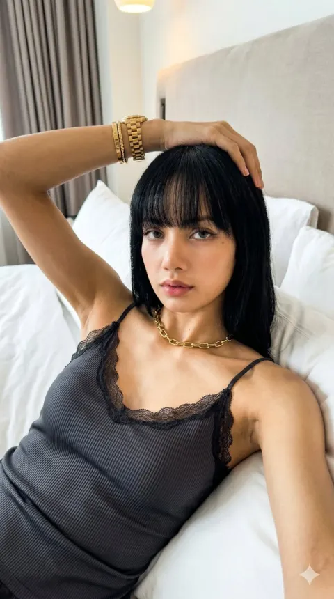 Jisoo Intimate Bedroom Morning Selfie