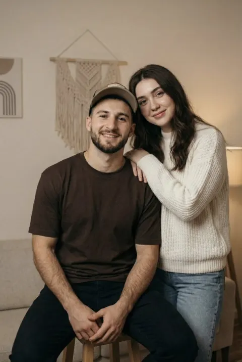 Cozy Couple Portrait Session