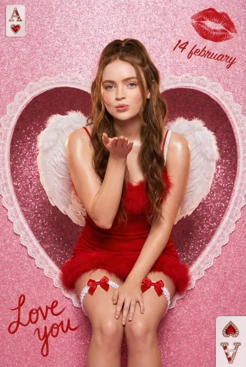Valentine Angel Heart Portrait