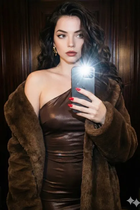 Glamorous Night Out Mirror Selfie