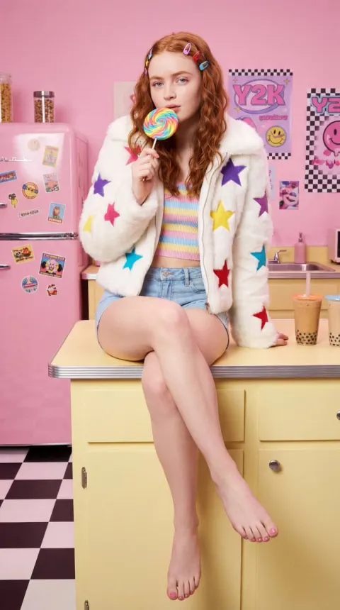 Y2K Retro Kitchen Portrait