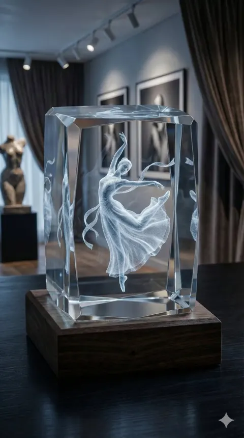 Crystal Laser Engraving Art