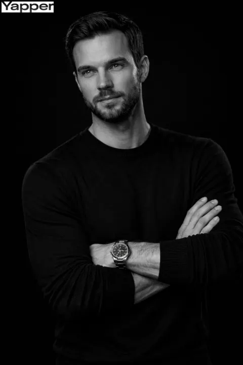 Ultra-Realistic Black & White Male Portrait