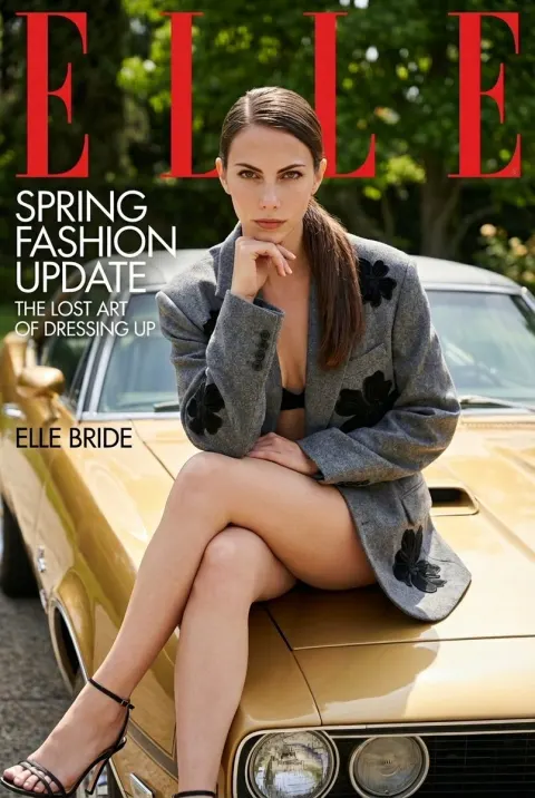 Vintage Car Fashion Magazine Cover