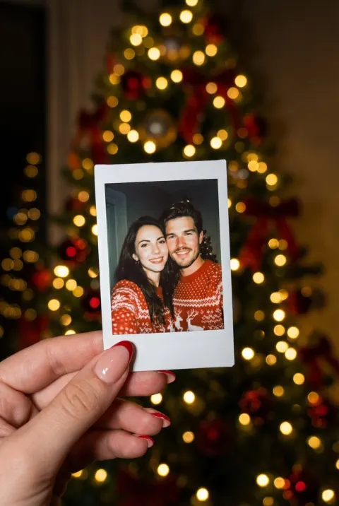 Cozy Christmas Polaroid