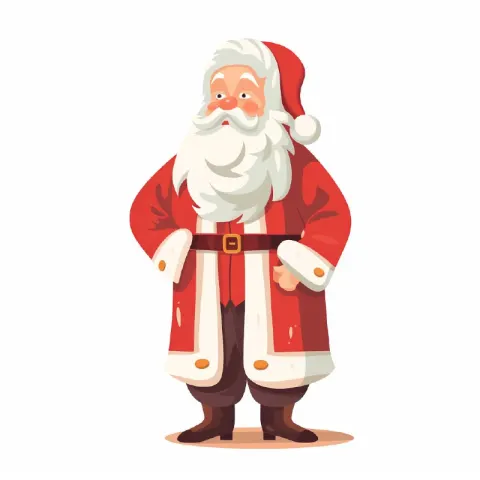 Vintage Santa Vector Design
