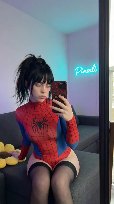 Sydney Sweeney Spiderman Mirror Selfie