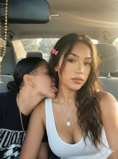 Intimate Car Selfie Moment