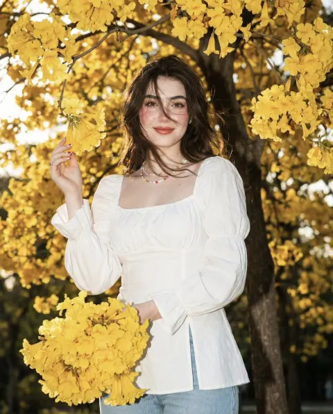 Golden Trumpet Vintage Portrait